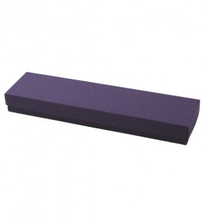 #82 Purple Solid Top Jewelry Box- 8" x 2" x 7/8"