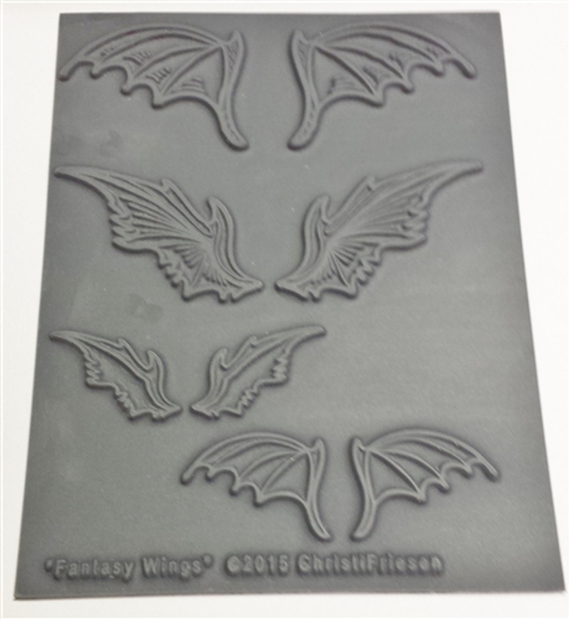 Christi Friesen Texture Stamp - Fantasy Wings #750