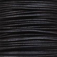 Waxed Cotton Cord - 2 MM - 288 Yard Spool - Black