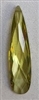 Cubic Zirconia Long Flat Teardrop- Light Yellow