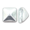 12mm Czech Pyramid Bead- Crystal Labrador