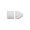 6mm Czech 2-Hole Pyramid Bead - White