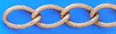 Aluminium Knurled Curb Chain - C124
