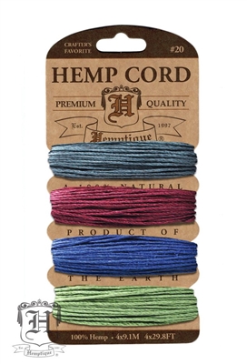 Hemptique Hemp Cord Set - 20# Test - Earthy Pastel