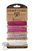 Hemptique Hemp Cord Set - 20# Test - Shades of Ruby