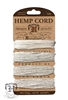 Hemptique Hemp Cord Set - 20# Test - Multi Weight Natural