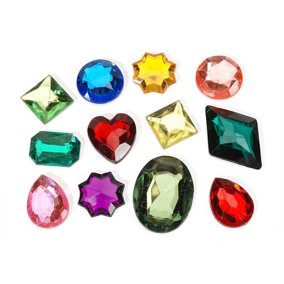 Acrylic Rhinestones Darice-The Big Bling Gem Value Pack-Multi Color & Shape Assortment