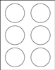 Circle Inserts for 2 piece snap button - Blank
