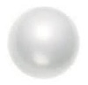 18mm Acrylic Flat Back Pearl Cabochon - 12pcs