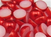 8mm Acrylic Flat Back Pearl Cabochon - Colors