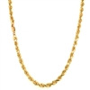 4mm Gold plated Rope Necklace Chain