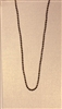 1.5mm Diamond Cut Bead Hematite Plated Finished Necklace Chain