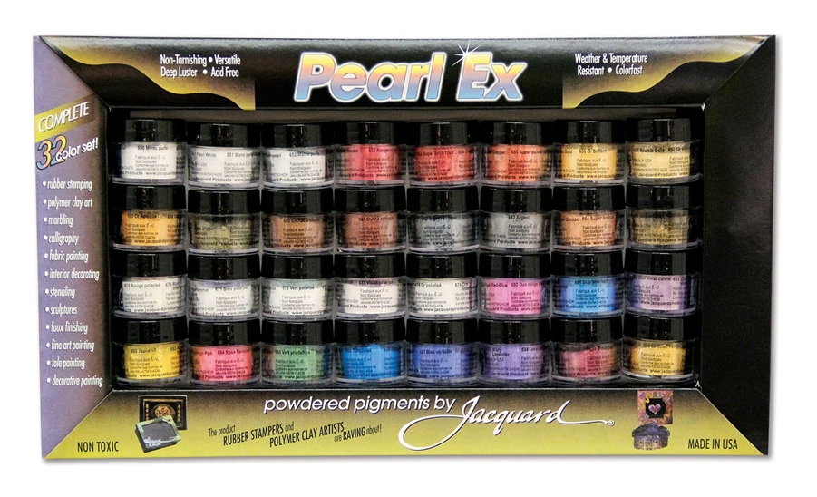 Jacquard Pearl Ex Powdered Pigments -32 Set