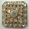 Loaded Square-20mm-CRYSTAL/GOLD