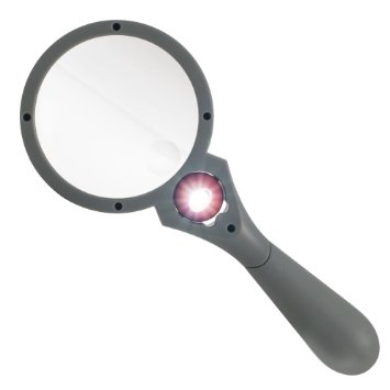 Lumagny Rim Aspheric Magnifier with Ball Switch LED