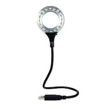 Hawk Flexible Magnifier with Lamp and USB Port - 12 LED Bulbs