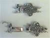 Marcasite "Club" 2-strand Box Clasp with safety latch