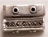 Marcasite 2-Hole Spacer Bar