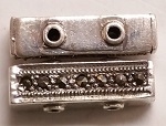 Marcasite 2-Hole Spacer Bar