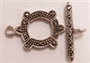 Marcasite 15mm Round Toggle with Nubs
