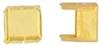 Beadalon Flat Memory Wire Findings - Square Cup- Gold