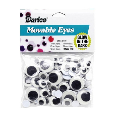 Glow in the Dark Moveable Eyes