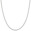 1.5mm Box Silver Plated Finished Necklace Chain