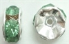 6mm Large Stone Rondell-ERINITE/SILVER