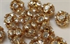 5mm Rhinestone Bead Crystal/Gold