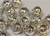 6mm One Row Smooth Bead Crystal/Silver