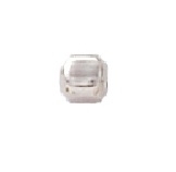 2.1mm Smooth Rounded Square Sterling Silver Bead