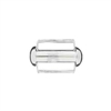 Sterling Silver Tube Clasp with Bar- 15mm