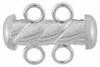 Sterling Silver Twisted Multi Strand Tube Clasp - 2 to 5 Strand