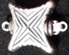 Sterling Silver Star Shaped Box Clasp - Single Strand