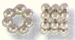 1.5mm Sterling Silver Septa Bead - 3 Row - 3x6mm Overall Size - 1.5mm Hole Size