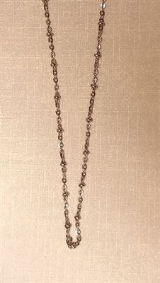 Cable with Bead Stainless Steel Finished Necklace Chain