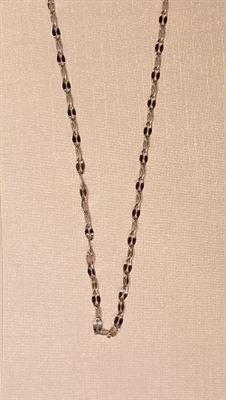 Scalloped Link (Swivel weave) Stainless Steel Finished Necklace Chain