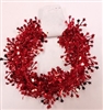 Plastic Star Garland- Red