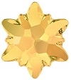 Swarovski 10mm Edelweiss Flatback- Metallic Sunshine