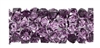 Swarovski 15mm Fine Rock Tube- Amethyst