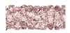 Swarovski 15mm Fine Rock Tube- Vintage Rose