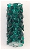 Swarovski 15mm Fine Rock Tube- Emerald