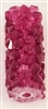 Swarovski 15mm Fine Rock Tube- Fuchsia