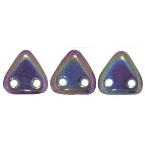 2 hole Triangle Beads-IRIS PURPLE