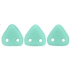 2 hole Triangle Beads-MATTE TURQUOISE