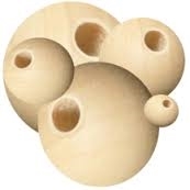 Unfinished Wood Beads - 25 mm Round