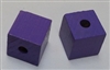 Wood Cube - 1/2", 1/8" Hole - Lilac