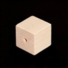 Wood Cube - 1" with 3/16" Hole