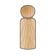 Wood Boy - 1 11/16"