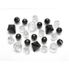 Diamond Gems Acrylic Black Mix